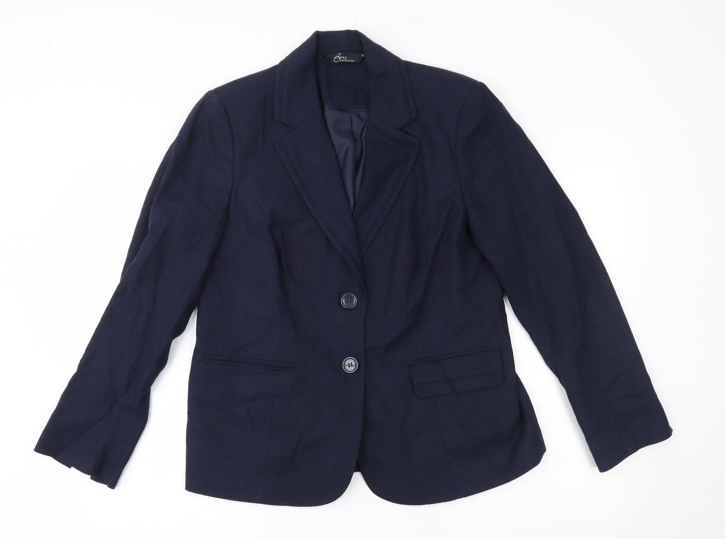 Womens UK Size 14 BM Regular Blue Blazer