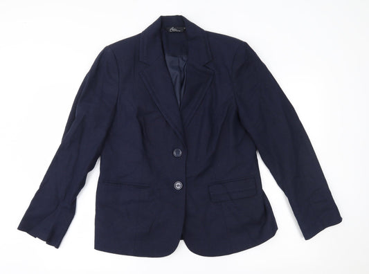 Womens UK Size 14 BM Regular Blue Blazer