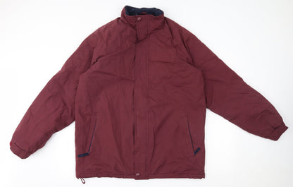Mens UK Size M Hutson harbour Red Anorak Coat
