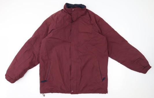 Mens UK Size M Hutson harbour Red Anorak Coat