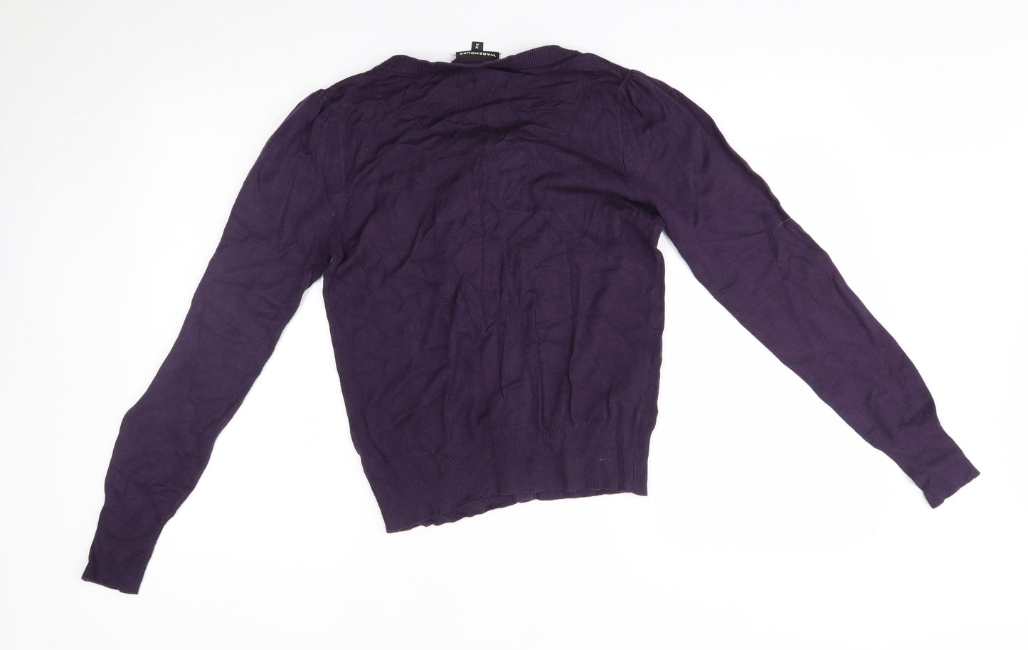 Womens UK Size 14 Warehouse Purple Cardigan Jumper