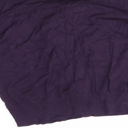 Womens UK Size 14 Warehouse Purple Cardigan Jumper