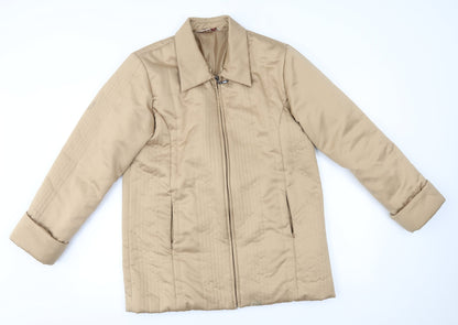 Kaleidoscope Womens Beige   Jacket Coat Size 12  - shiny