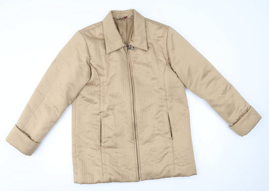 Kaleidoscope Womens Beige   Jacket Coat Size 12  - shiny