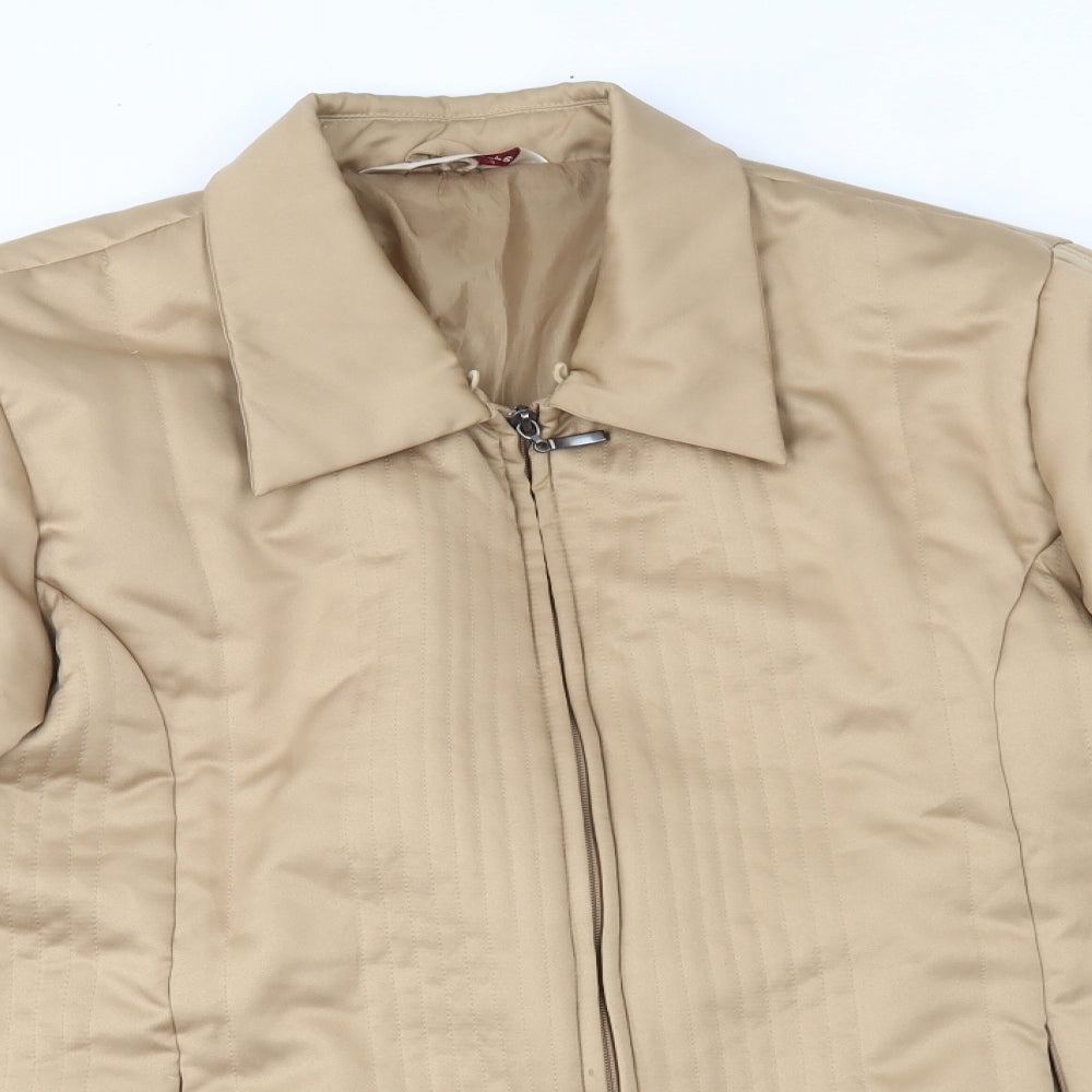 Kaleidoscope Womens Beige   Jacket Coat Size 12  - shiny