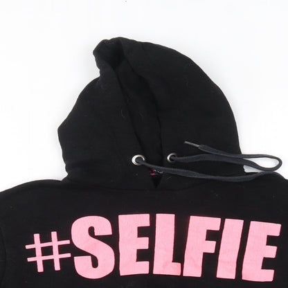 A2Z 4 kids Girls Black   Pullover Hoodie Size 11-12 Years  - #selfie