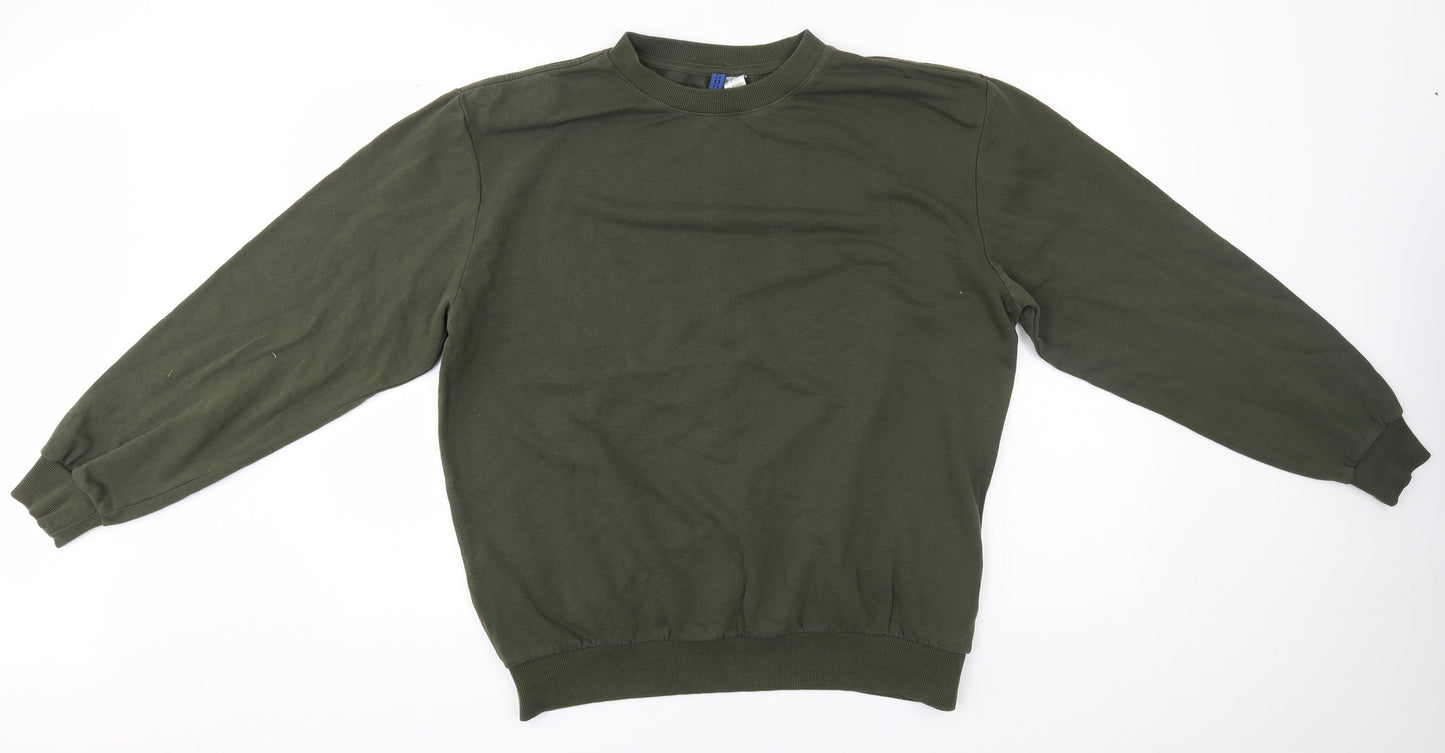 H&M Mens Green   Pullover Jumper Size M