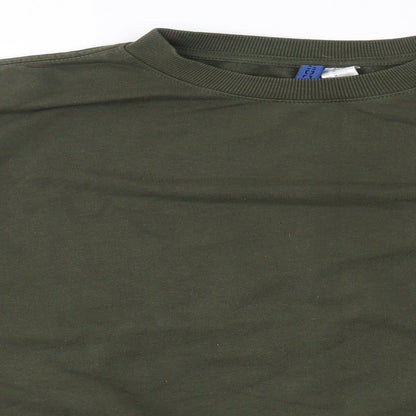 H&M Mens Green   Pullover Jumper Size M