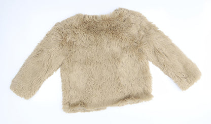 Womens UK Size One Size Preworn Beige Jacket