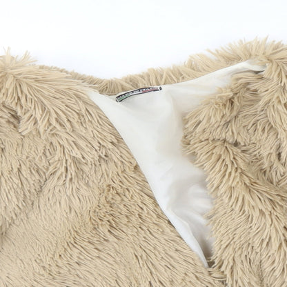 Womens UK Size One Size Preworn Beige Jacket