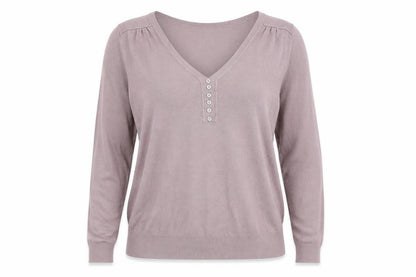Womens UK Size 18 M&S Beige Pullover Jumper