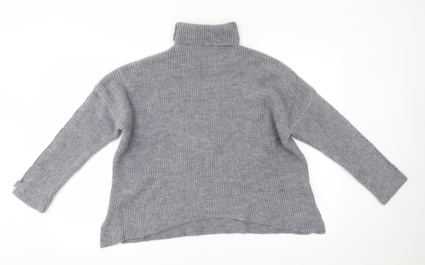 Womens UK Size One Size Preworn Grey Pullover Jumper