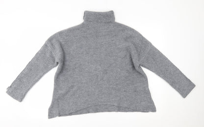 Womens UK Size One Size Preworn Grey Pullover Jumper