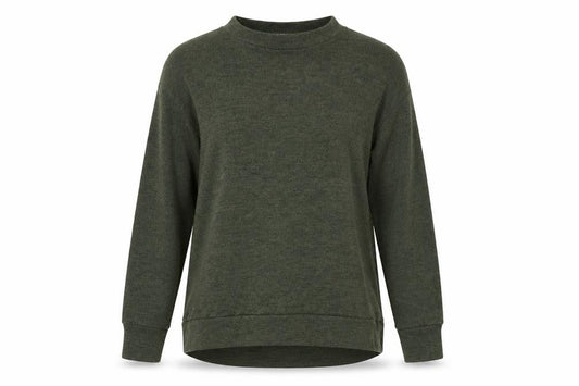 Front view of Misspap women’s green jumper, size M