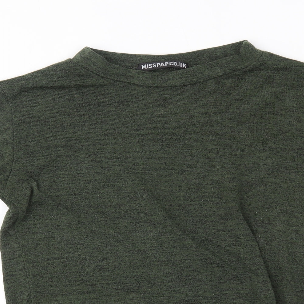 Womens UK Size M Misspap Green Pullover Jumper
