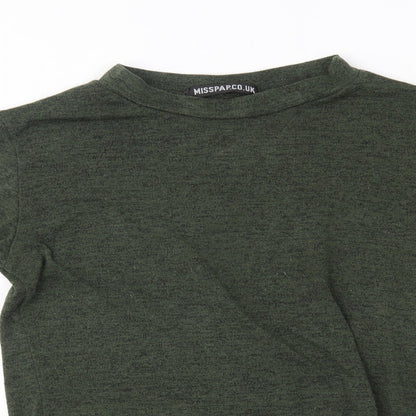 Womens UK Size M Misspap Green Pullover Jumper