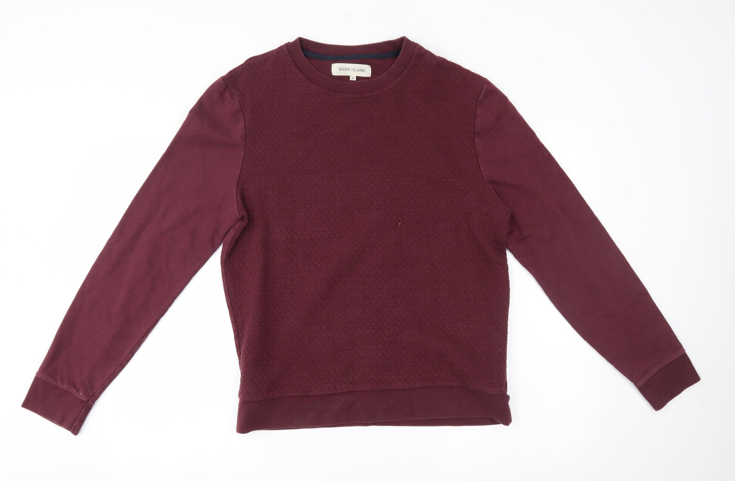 Womens UK Size M River Island Red Pullover Jumper