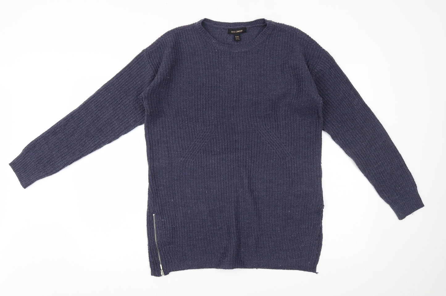 Womens UK Size M QED London Blue Pullover Jumper