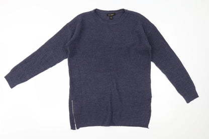 Womens UK Size M QED London Blue Pullover Jumper