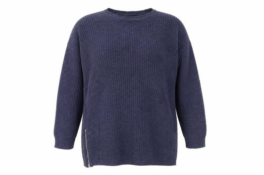 Womens UK Size M QED London Blue Pullover Jumper