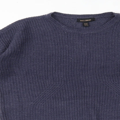 Womens UK Size M QED London Blue Pullover Jumper