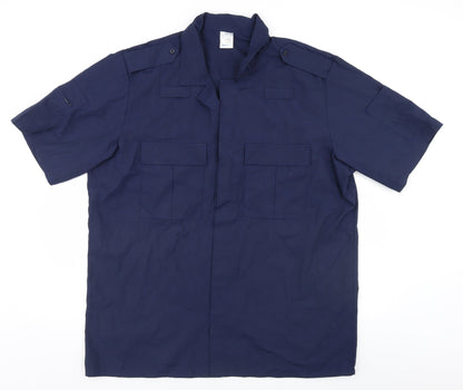 Alexander Mens Blue    Button-Up Size XL