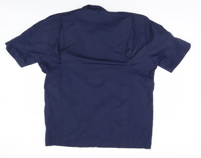 Alexander Mens Blue    Button-Up Size XL