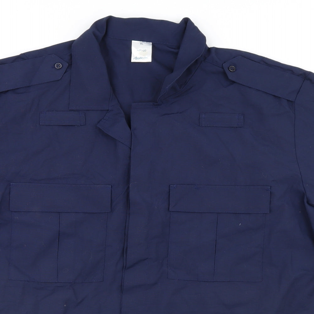 Alexander Mens Blue    Button-Up Size XL