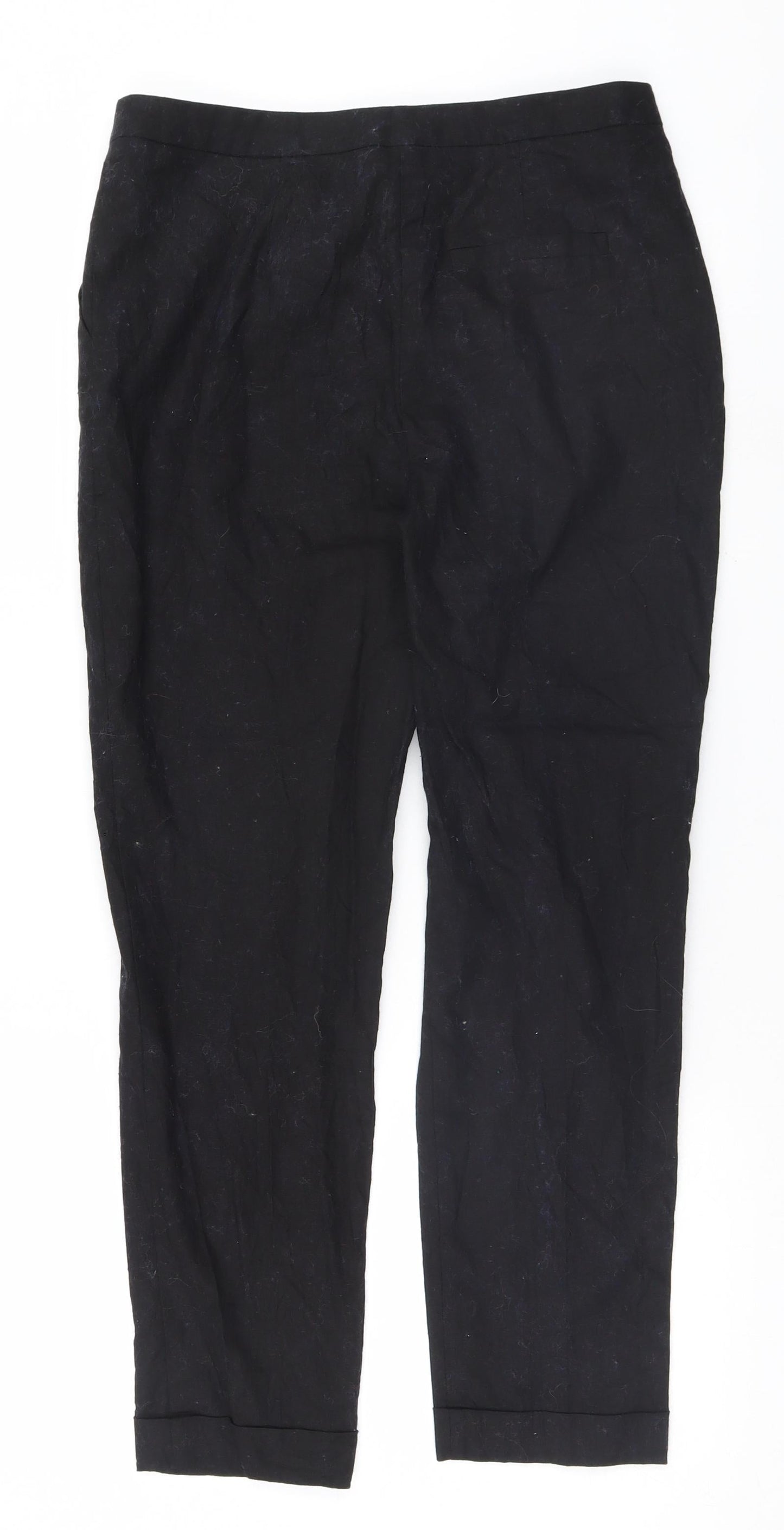 Womens UK Size 10 ASOS Regular Fit  Black Trousers