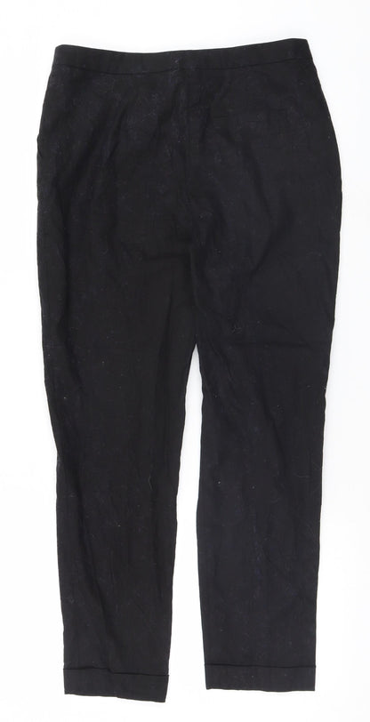 Womens UK Size 10 ASOS Regular Fit  Black Trousers