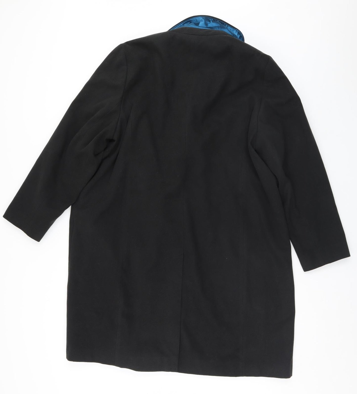 Womens UK Size  Preworn Black Overcoat