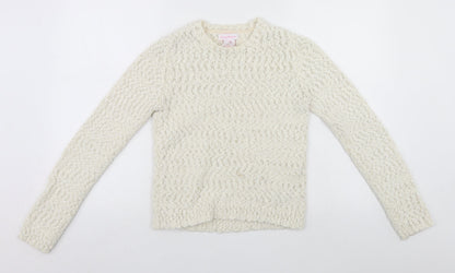 Tommy Bahama Girls White   Pullover Jumper Size 13-14 Years