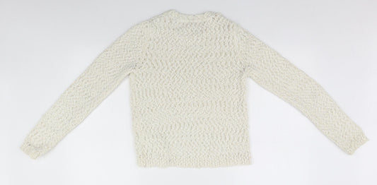 Tommy Bahama Girls White   Pullover Jumper Size 13-14 Years