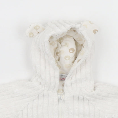 Mini Club Baby White   Full Zip Jumper Size 0-3 Months