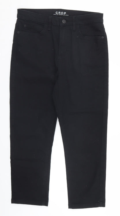 Womens UK Size 10 Marks and Spencer Regular Fit Straight Black Jeans