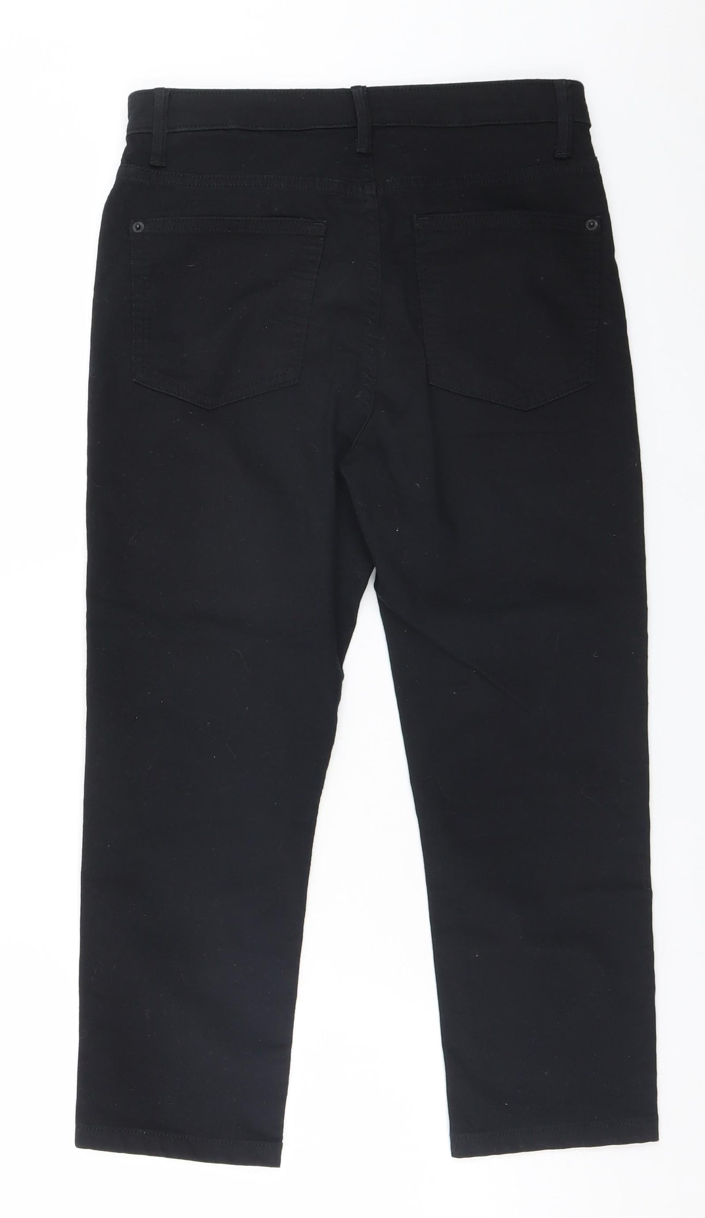Womens UK Size 10 Marks and Spencer Regular Fit Straight Black Jeans