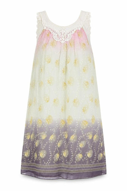 Front view of women’s pink a-line, size S