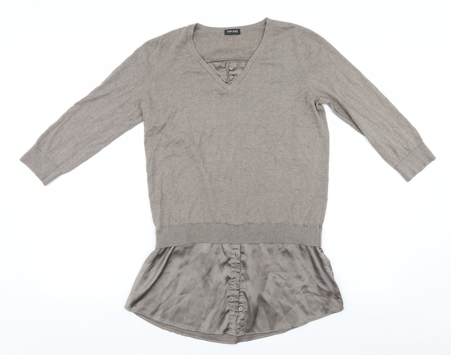 Womens UK Size  Gerry Weber Brown Basic T-Shirt