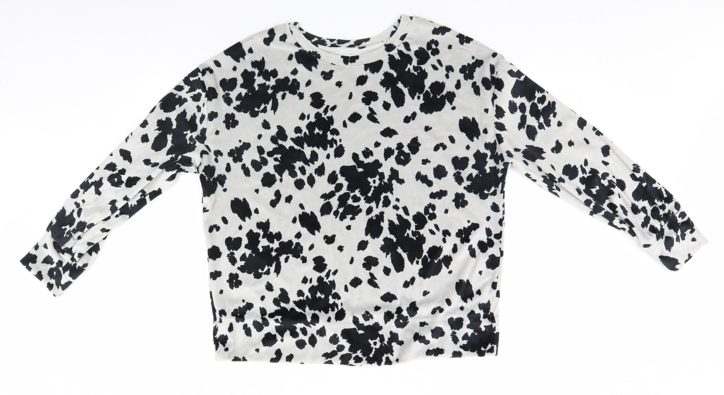 George Womens Pink Floral  Pullover Jumper Size 12