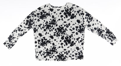 George Womens Pink Floral  Pullover Jumper Size 12