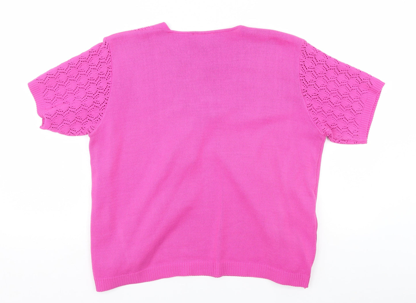 Womens UK Size M Florida Pink Pullover Jumper