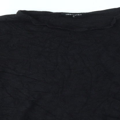 URBAN SPIRIT Womens Black   Pullover Jumper Size M