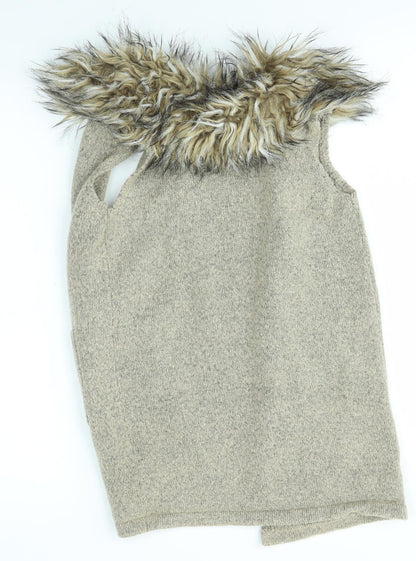 Primark Girls Brown   Cardigan Jumper Size 9-10 Years
