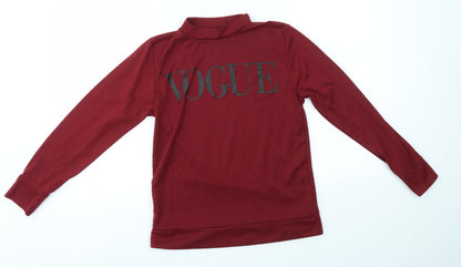 Womens UK Size M Preworn Red Pullover Jumper