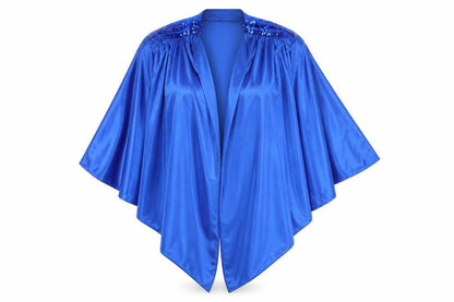 Front view of Preworn women’s blue cardigan jumper one size