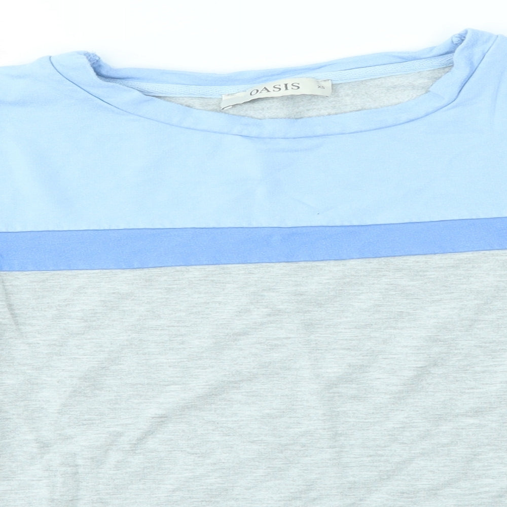 Womens UK Size XS Oasis Multicoloured Basic T-Shirt