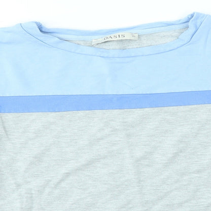 Womens UK Size XS Oasis Multicoloured Basic T-Shirt