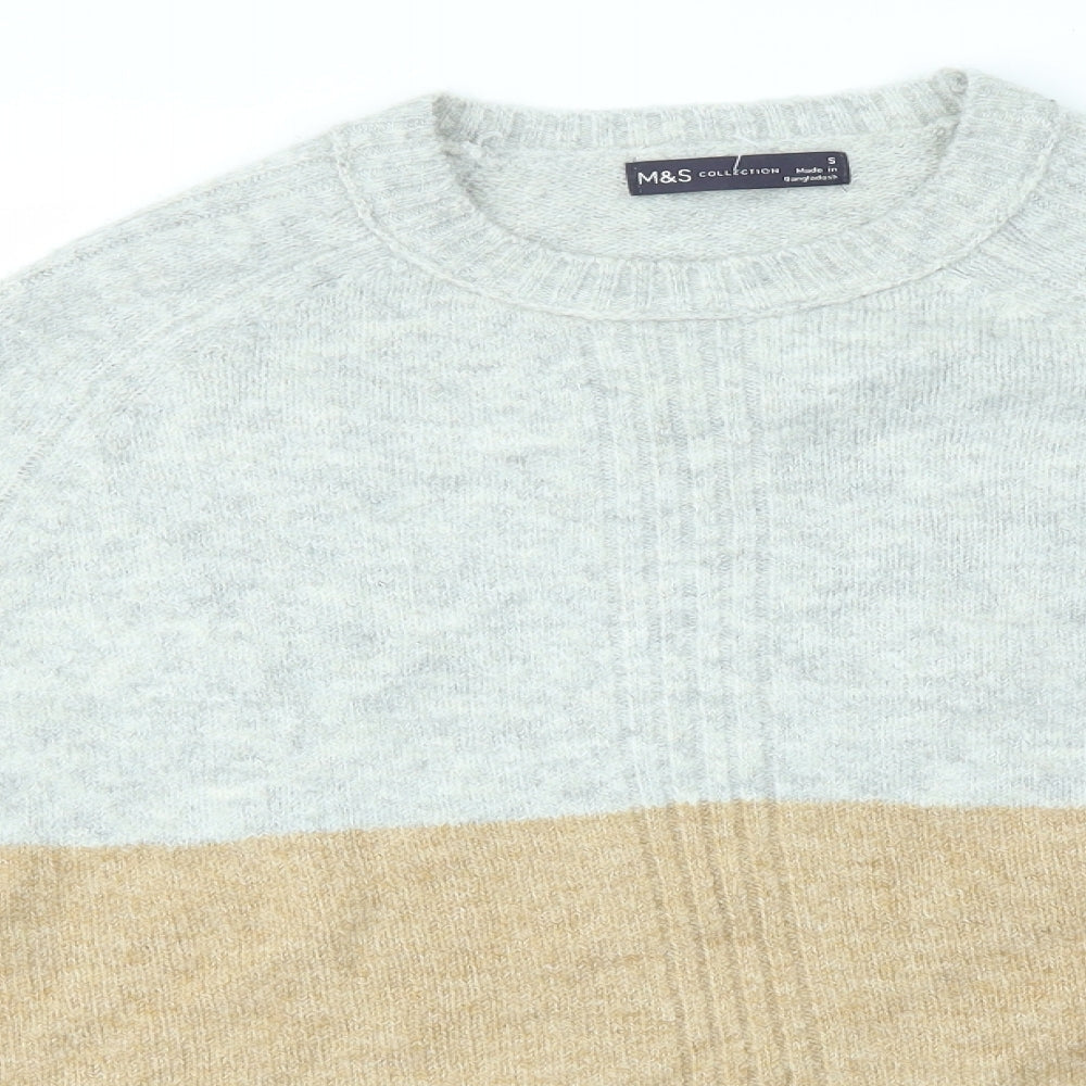 Womens UK Size S M&S Multicoloured Pullover Jumper