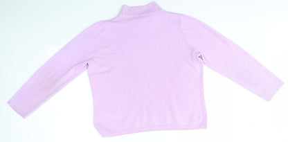 Womens UK Size M Bonmarché Purple Pullover Jumper