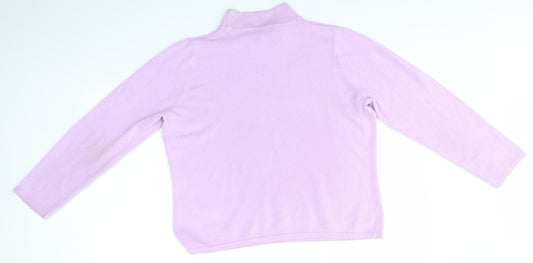 Womens UK Size M Bonmarché Purple Pullover Jumper